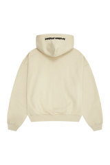 Broken Planet Market Bone White Zip Up Hoodie