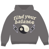 BROKEN PLANET MARKET 'FIND YOUR BALANCE' HOODIE (ASH GREY)