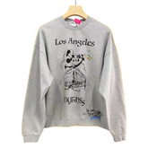 PALY Hollywood "Los Angeles" Vintage Graphic Sweatshirt - Grey