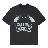 BROKEN PLANET MARKET 'FALLING STARS' GRAPHIC TEE (SOOT BLACK)