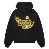 BROKEN PLANET MARKET 'COSMIC SPEED II' HOODIE (MIDNIGHT BLACK)