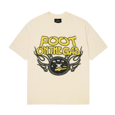 BROKEN PLANET MARKET 'FOOT ON THE GAS' TEE (VANILLA WHITE)