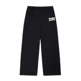 BROKEN PLANET MARKET 'BASICS' STRAIGHT JOGGERS (MIDNIGHT BLACK/WHITE)