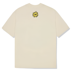 Broken Planet Market Foot On The Gas T-Shirt Vanilla White