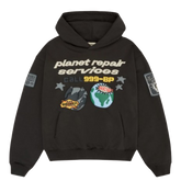 BROKEN PLANET MARKET 'PLANET REPAIR SERVICES' HOODIE (SOOT BLACK)