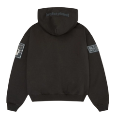 BROKEN PLANET MARKET 'PLANET REPAIR SERVICES' HOODIE (SOOT BLACK)