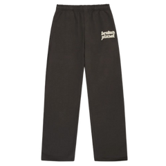 BROKEN PLANET MARKET 'BASICS' STRAIGHT JOGGERS (SOOT BLACK)