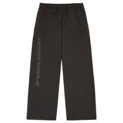 BROKEN PLANET MARKET 'PLANET REPAIR' STRAIGHT JOGGERS (SOOT BLACK)