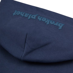 Broken Planet Market Deep Navy Zip Up Hoodie