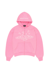 Broken Planet Market Candy Pink Zip Up Hoodie