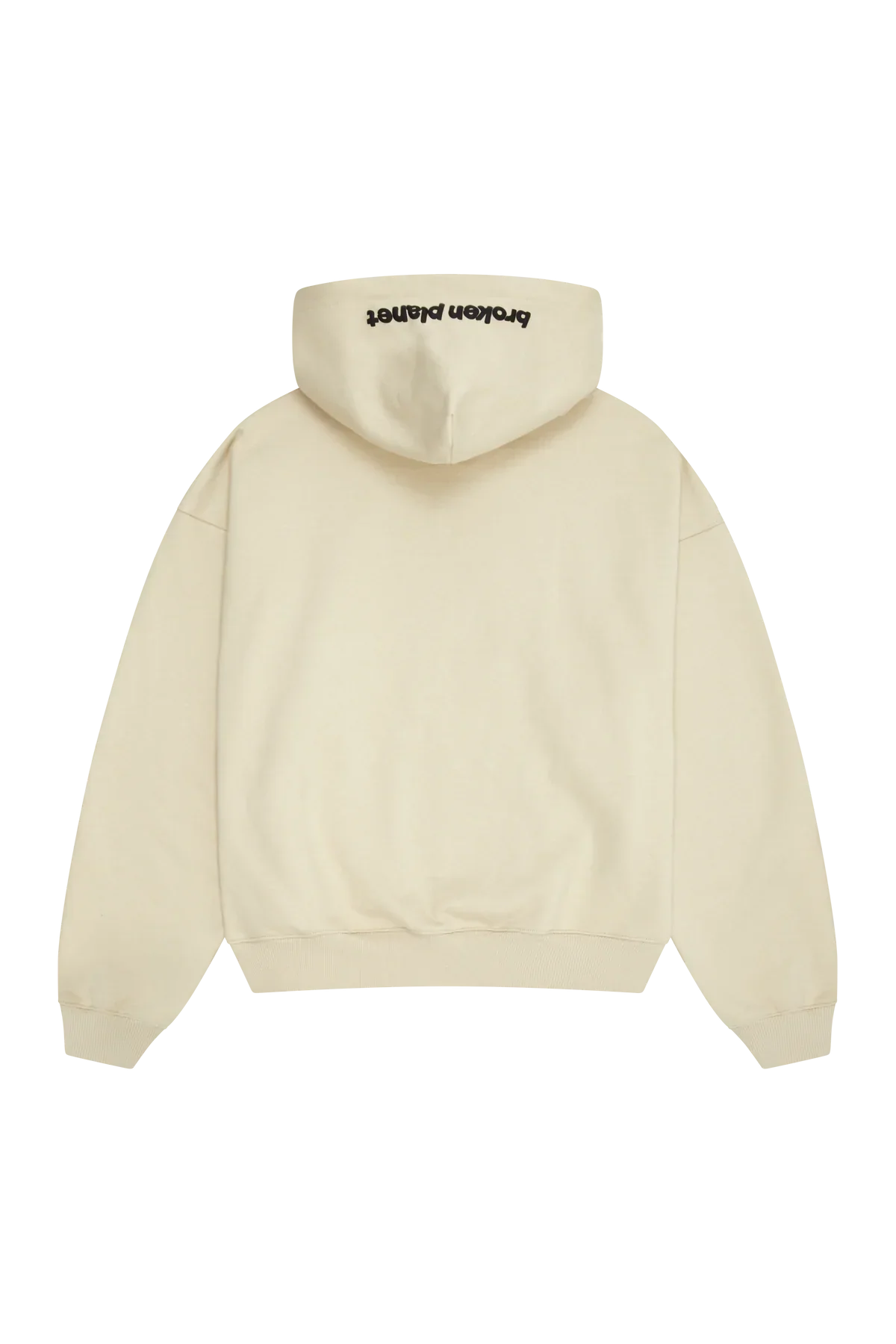 Broken Planet Market Bone White Zip Up Hoodie