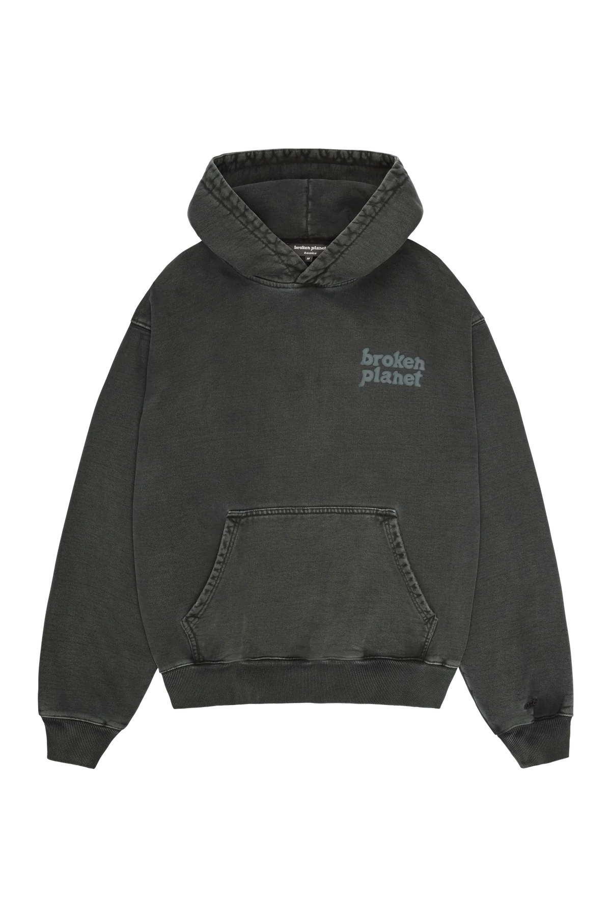 Broken Planet Basics Washed Soot Black Hoodie