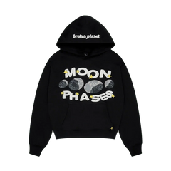 Broken Planet Hoodie Moon Phases Midnight Black