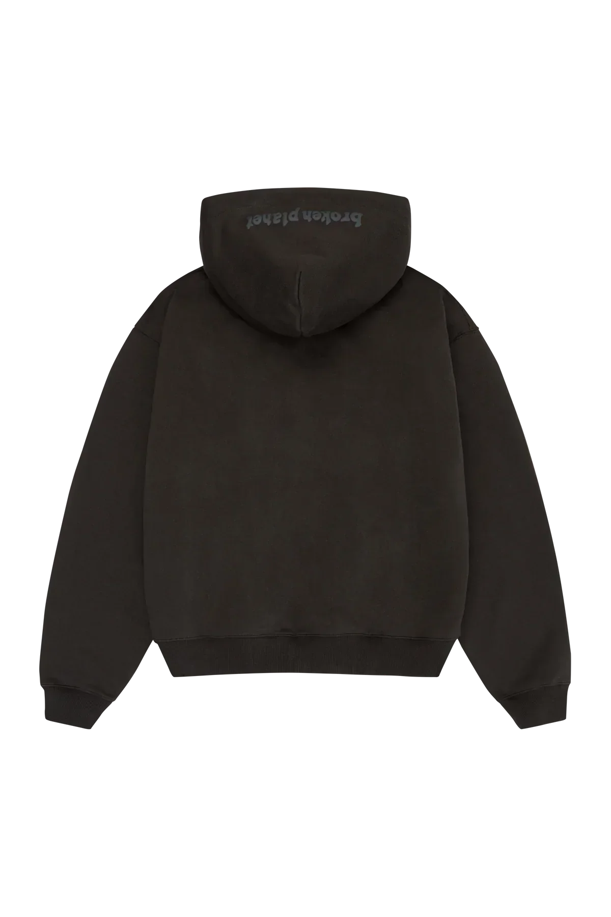 Broken Planet Market Soot Black Zip Up Hoodie