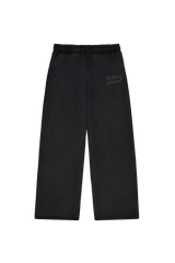 Broken Planet Market Sweatpants Straight Leg Washed Midnight Black
