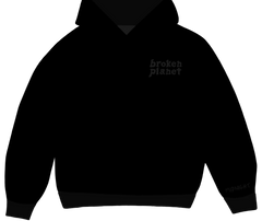Broken Planet Market Basic Midnight Black Hoodie