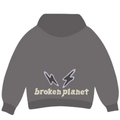 BROKEN PLANET MARKET 'FIND YOUR BALANCE' HOODIE (ASH GREY)
