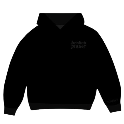 Broken planet market 'basic' hoodie midnight black
