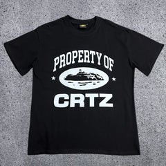Corteiz Property of CRTZ T-Shirt – Black/White