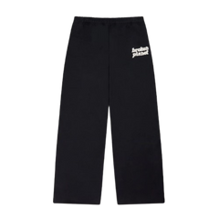 BROKEN PLANET MARKET 'BASICS' STRAIGHT JOGGERS (MIDNIGHT BLACK/WHITE)