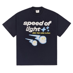 BROKEN PLANET MARKET 'SPEED OF LIGHT' TEE (MIDNIGHT BLACK)