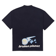 BROKEN PLANET MARKET 'SPEED OF LIGHT' TEE (MIDNIGHT BLACK)