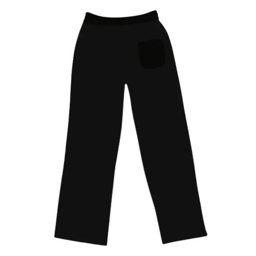 Broken planet market 'foundation' straight jogger midnight black