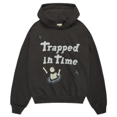 BROKEN PLANET MARKET 'TRAPPED IN TIME' HOODIE (SOOT BLACK)