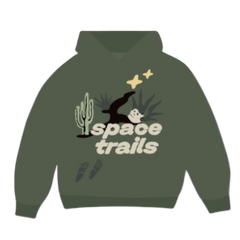 BROKEN PLANET MARKET 'SPACE TRAILS' HOODIE (AGAVE)