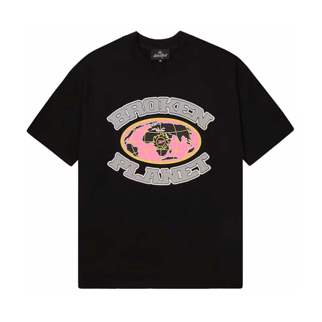 Broken Planet Grid Tee Black