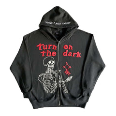 Broken Planet Turn On The Dark Zip Up Hoodie