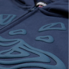 Broken Planet Market Deep Navy Zip Up Hoodie