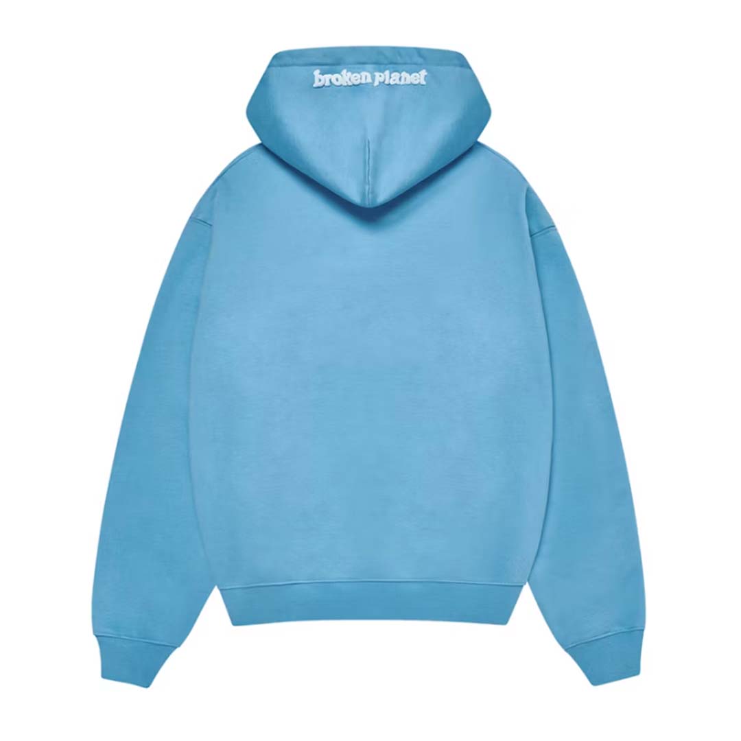 Broken Planet Heather Light Blue Zip Up Hoodie