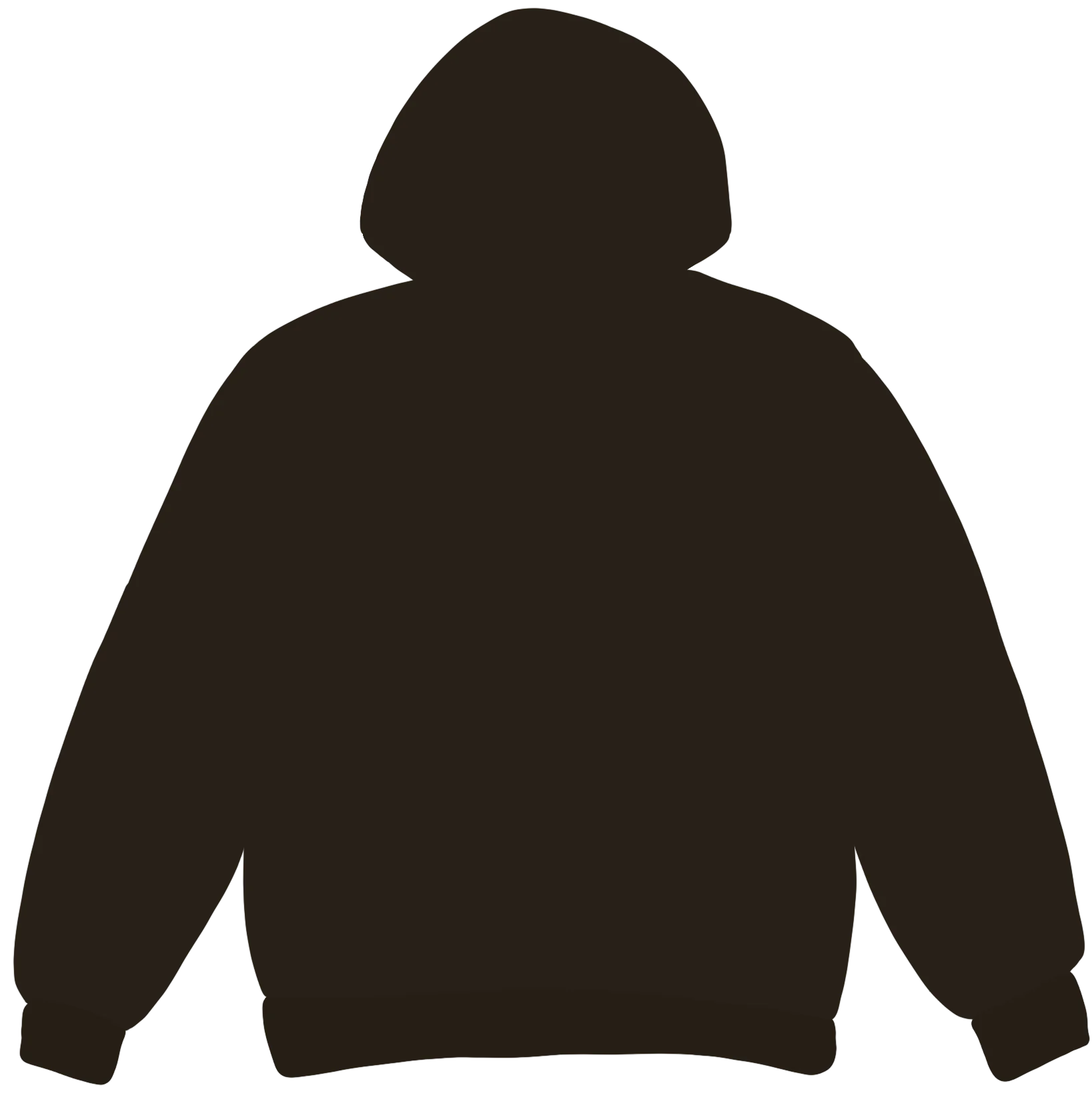Broken Planet Market Dark Brown Zip Up Hoodie